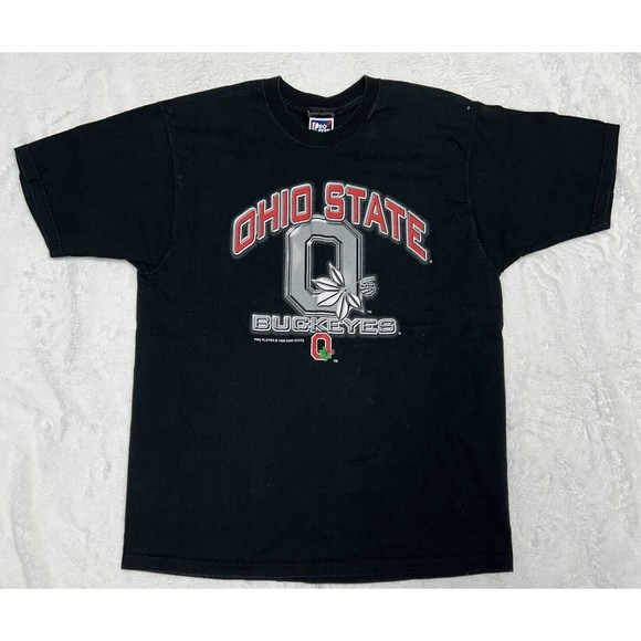 Vintage 1999 Ohio State Buckeyes Black Pro Player Graphic T-Shirt Men’s Sz Large - Picture 1 of 9